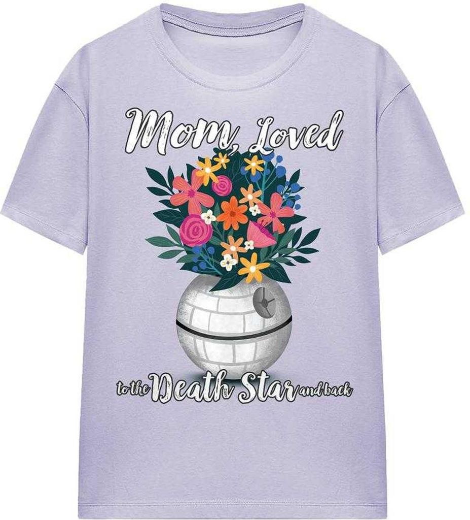 Star Wars - "Mom Loved To The Death Star" T-Shirt für Damen, Muttertag TV24010 (M) (Lavendel)