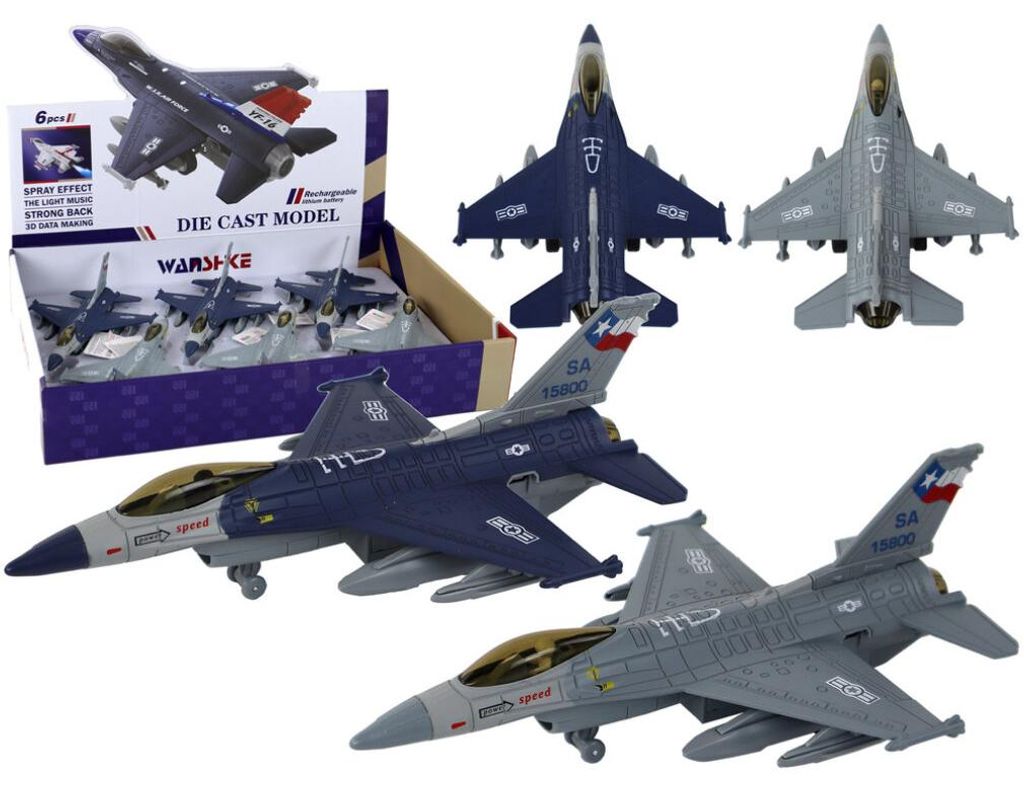 Lean Toys Modell eines Flugzeugs mit Reibungsantrieb, Produktbild 