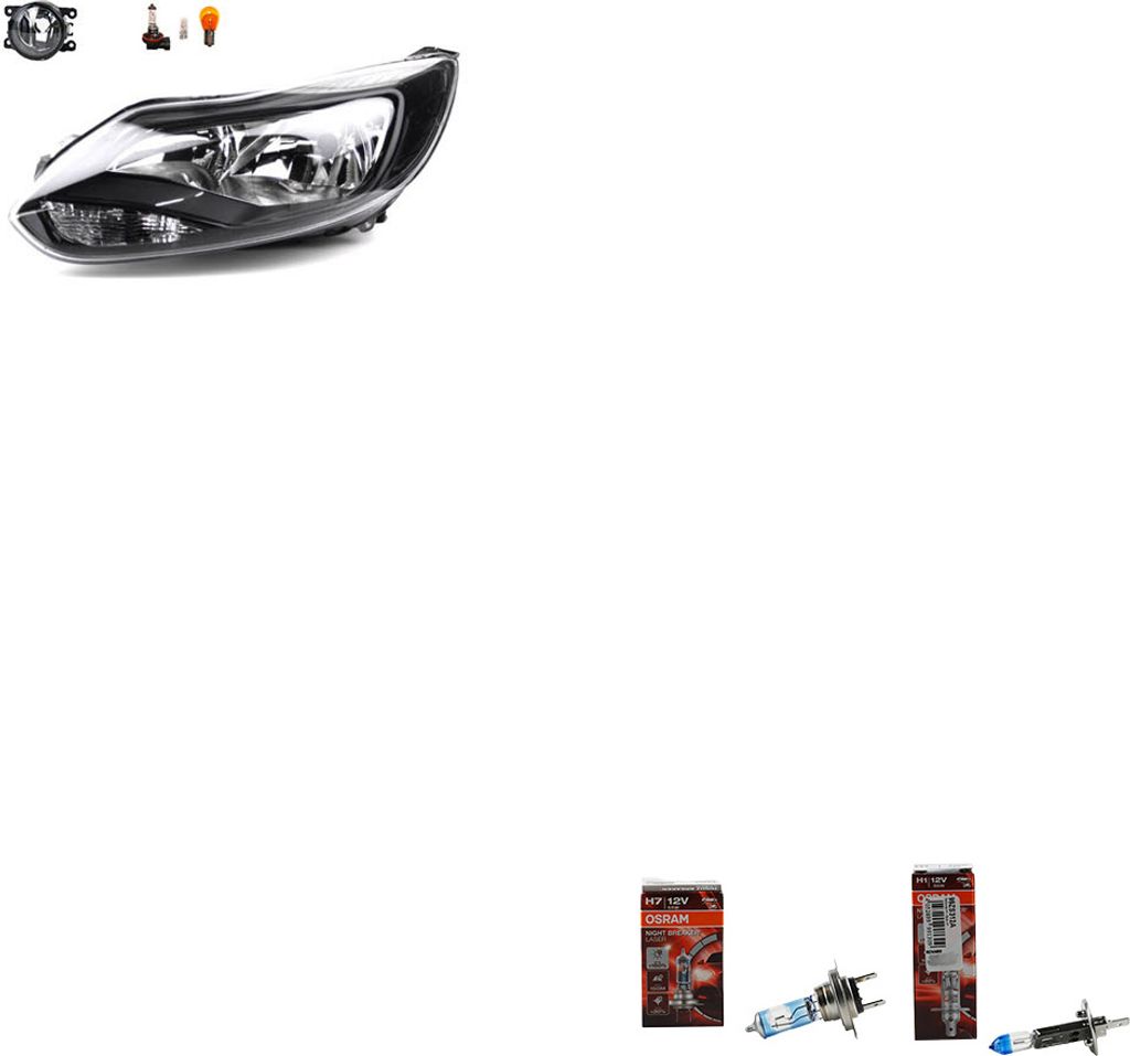 Johns, Scheinwerfer + Osram Night Breaker Laser passend für Ford Focus 11 04/11-09/14 L 1786449 1710195 1713249 1715435 1719076 1719098 1721999 17...