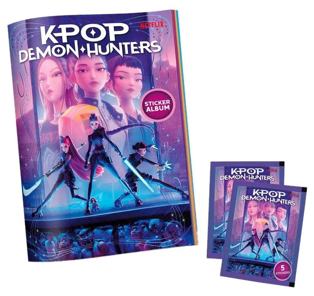 Bizak Kpop Demon Hunter 1 Album + 10 Aufkleber Durchsichtig Produktbild 
