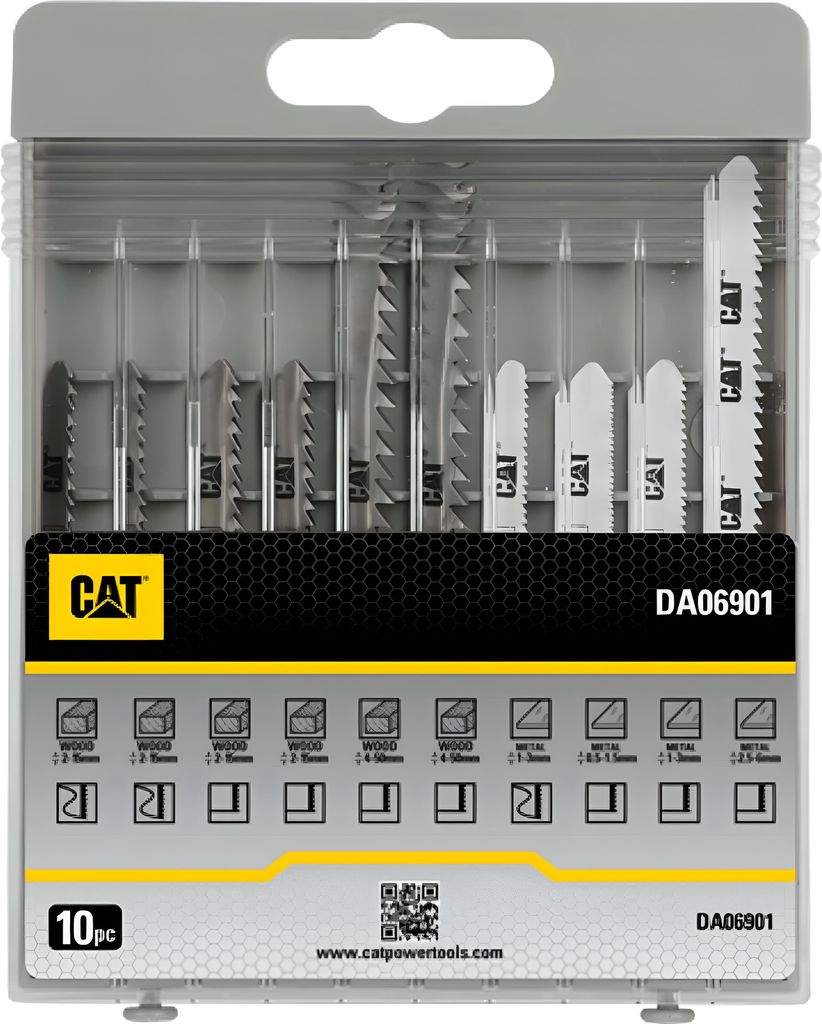 CAT DA06901 Sägeblatt-Set für Holz und Metall 10-tlg