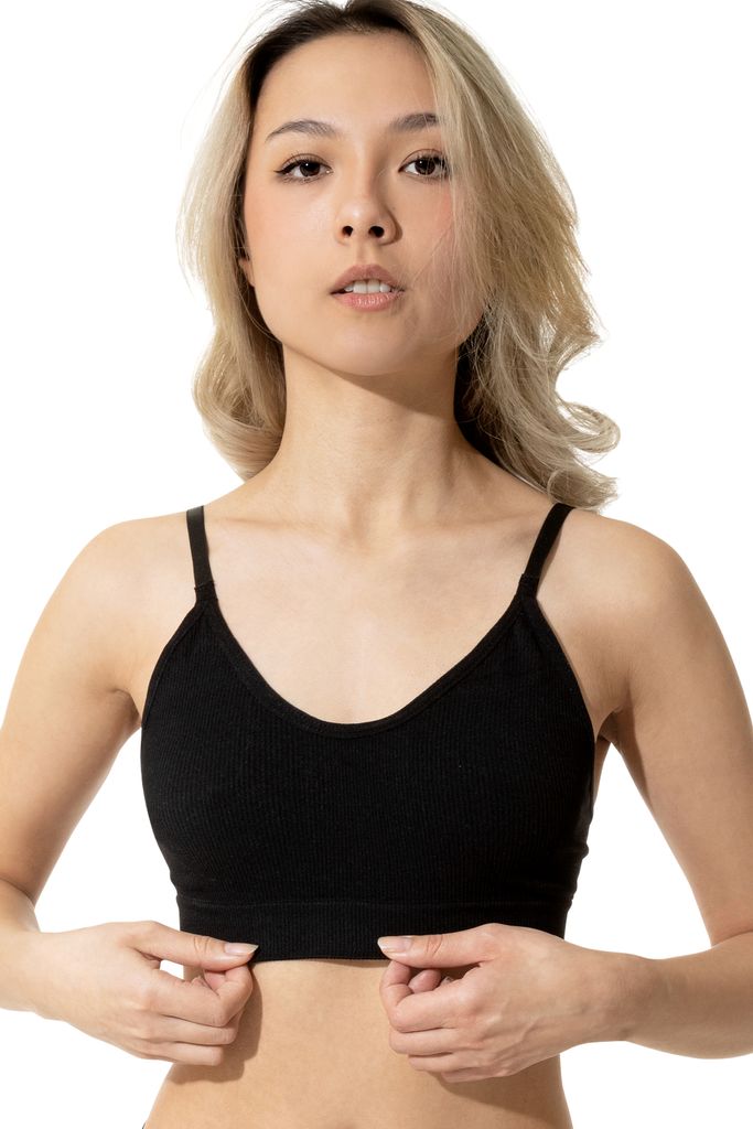 Yenita Bustier Ribbed Collection - Bra L Schwarz