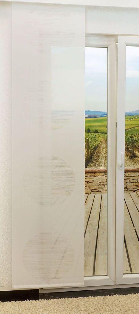 Schiebegardine von Lysel - Target transparent in den Maßen 245 cm x 60 cm