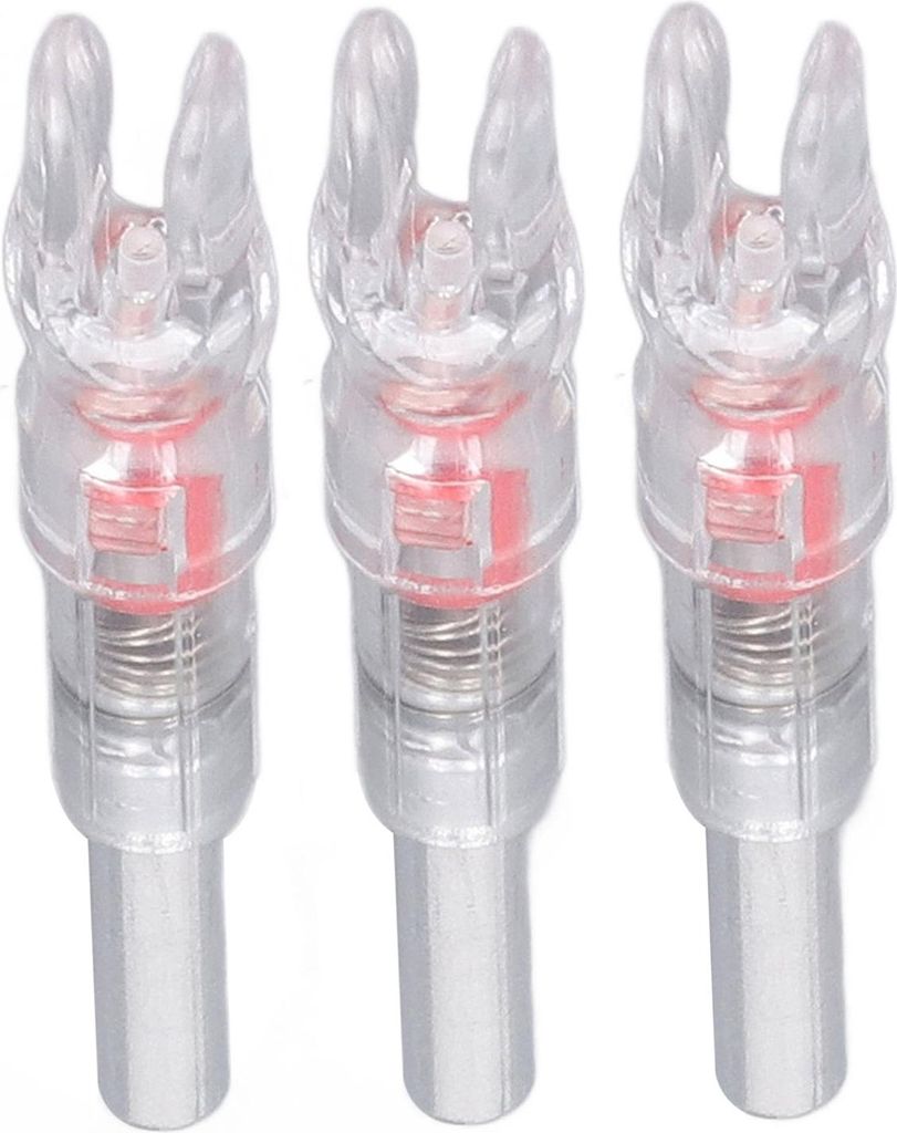 3PCS beleuchtete Nocken für Pfeile, automatische Beleuchtung, 6,2 mm Innendurchmesser, Bogenschießen-Schaft, leuchtender Pfeilschwanz, für den A...
