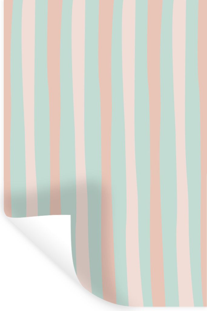 MuchoWow Wandtattoo Wandsticker Wandaufkleber Sommer - Design - Pastell 60x90 cm Selbstklebend und Repositionierbar - Sticker - Dekorfolie