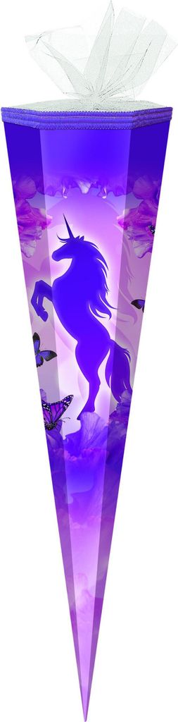 Schultüte / Zuckertüte / 85cm / eckig / "Einhorn" Produktbild 