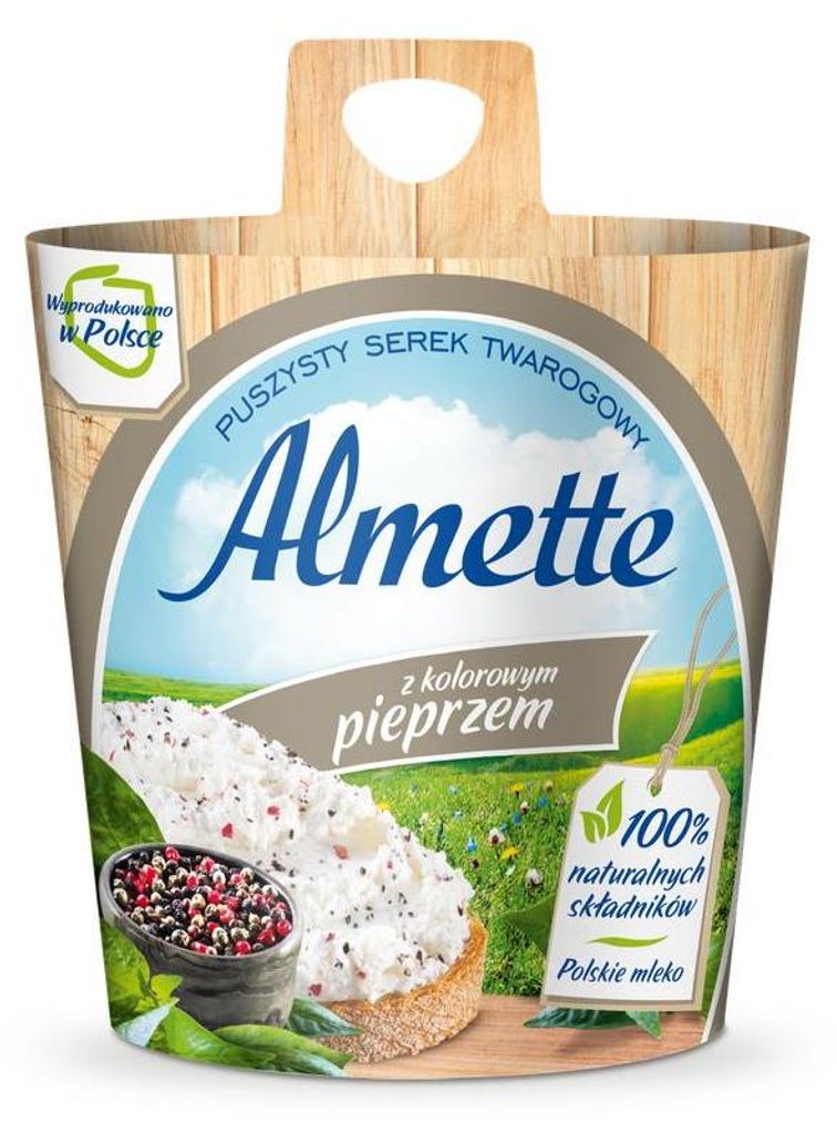 Almette Puszysty serek twarogowy z kolorowym pieprzem 150 g Zdjęcie produktu 