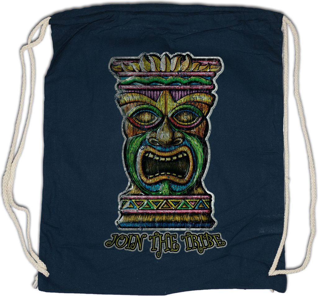 Urban Backwoods Tiki Head II, Turnbeutel, Farbe: Navy