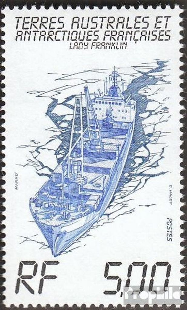Briefmarken Französ. Gebiete Antarktis 1983 Mi 181 (kompl.Ausg.) postfrisch Versorgungsschiff