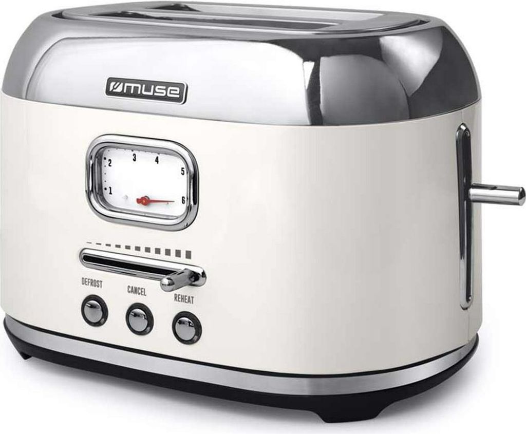 Muse MS-120SC - Grille-pain Muse, 1 000 W, crème Image du produit 