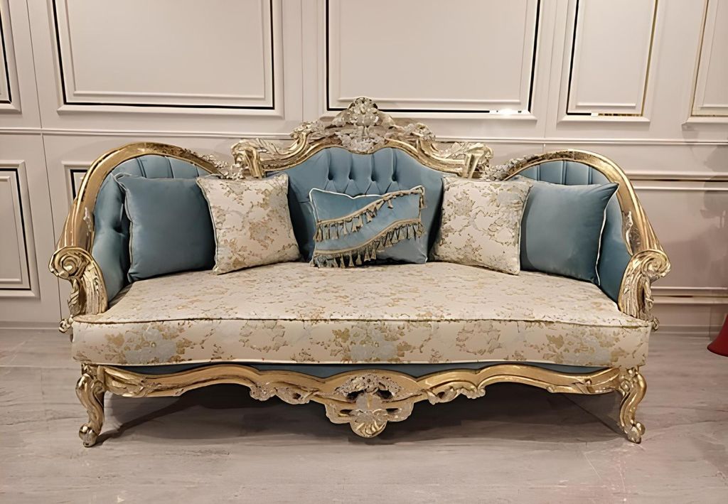 Wohnzimmer Sofagarnitur Klassische Sofa Couch Möbel einrichtung 3+1 Sitzer