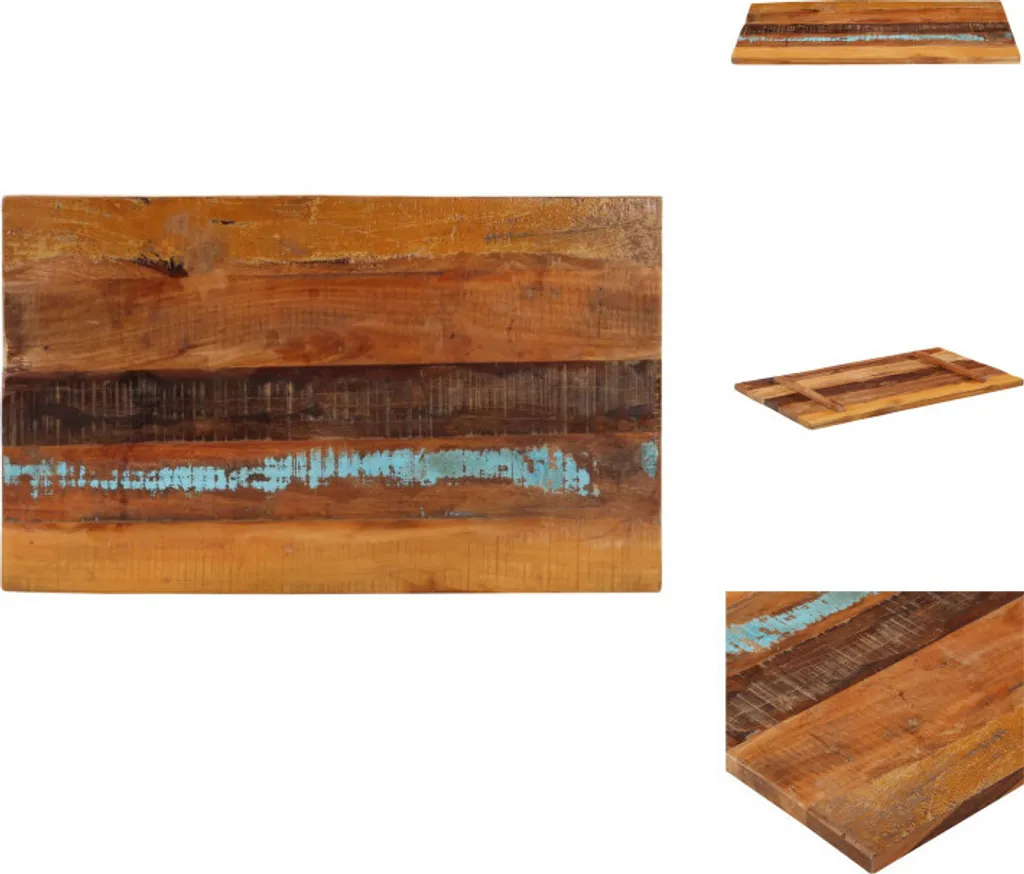 Ricambio Piano Tavolo 60x100 Legno Massello vidaXL | Top 27mm Spesso