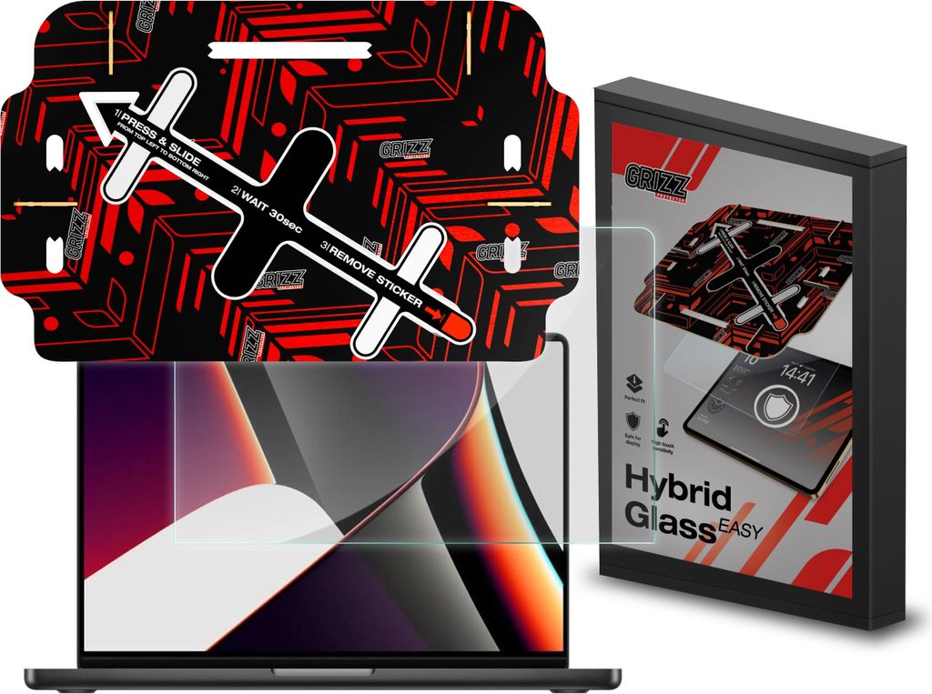 GrizzGlass HybridGlass Einfach Apple MacBook Pro 14" M4 2024