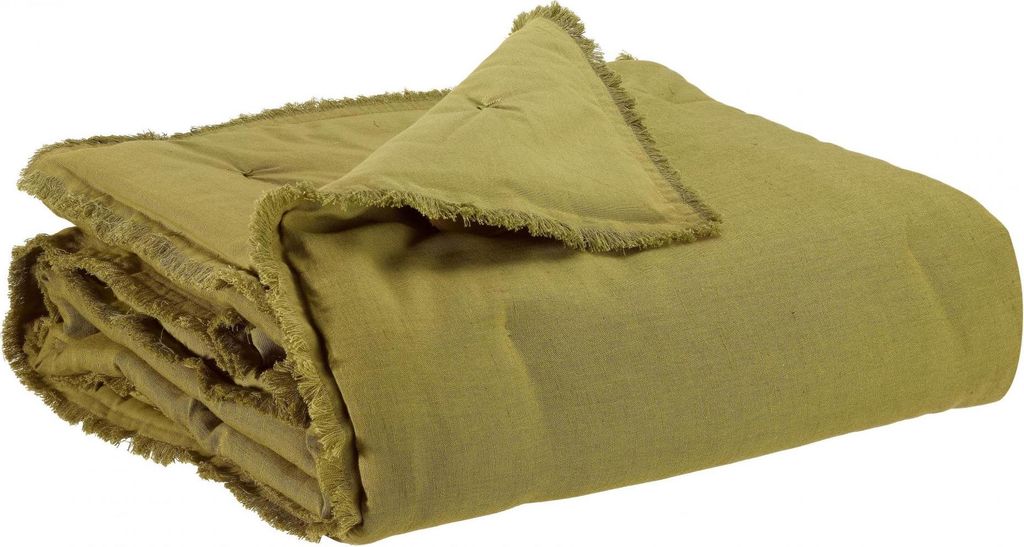 Einfarbige Decke Laly cedre 135 x 200 cm Vivaraise