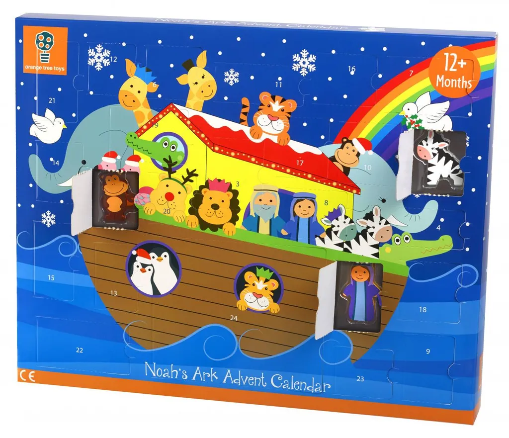 Calendrier de l'Avent Orange Tree Toys L'arche de Noé en bois FSC
