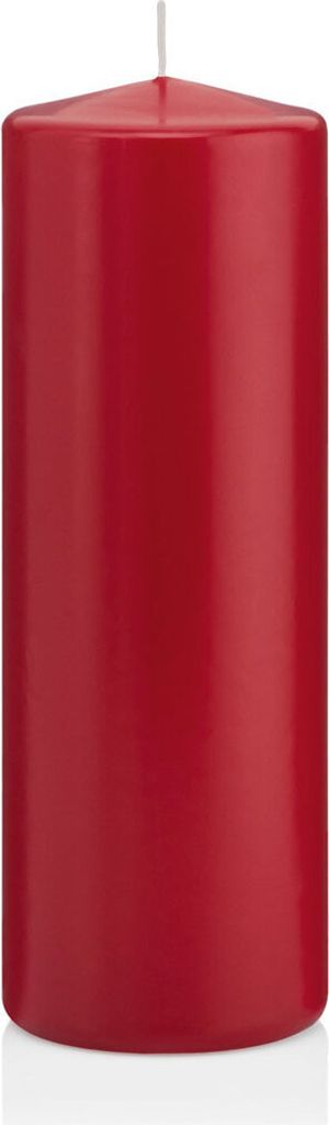 Stumpenkerzen mit ASF Abbrandschutz Altrot 200 x Ø 68 mm, 12 Stück