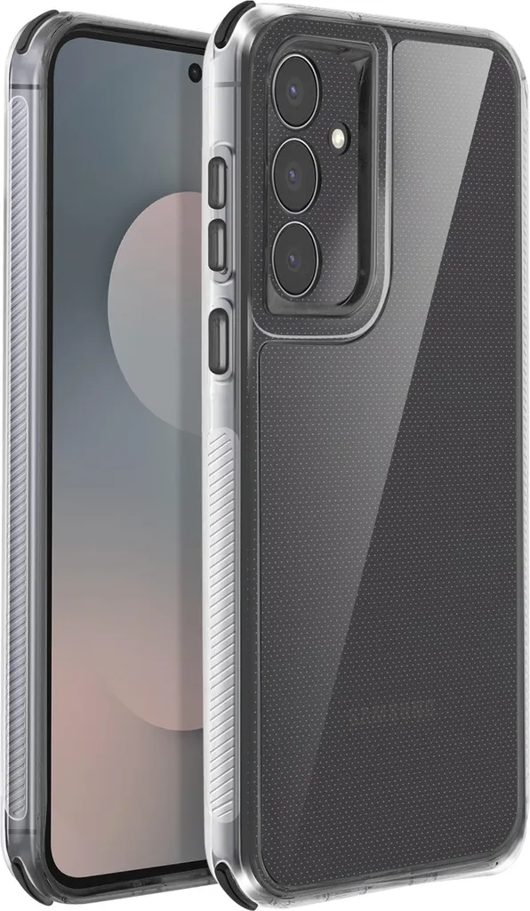 Cover Samsung S25 FE Antiurto Avizar - Protezione Rinforzata Nero Fumé