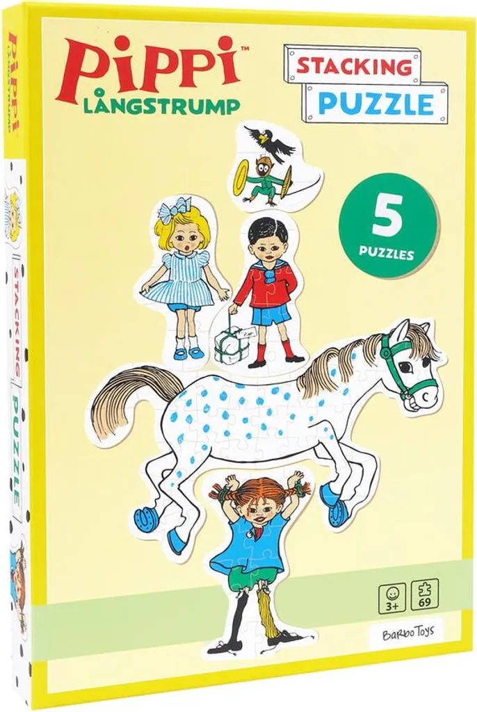 Puzzle à empiler Pippi pour l'éveil des bébés - Cadeau idéal Barbo Toys