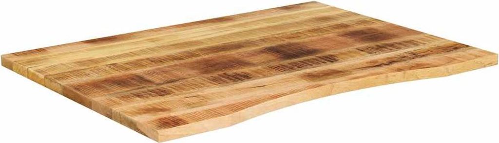 vidaXL Schreibtischplatte mit Aussparung 100x80x2,5cm Massivholz Mango