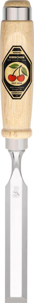 KIRSCHEN Stechbeitel mit Weißbuchenheft 20 mm Ulmer-Form Produktbild 