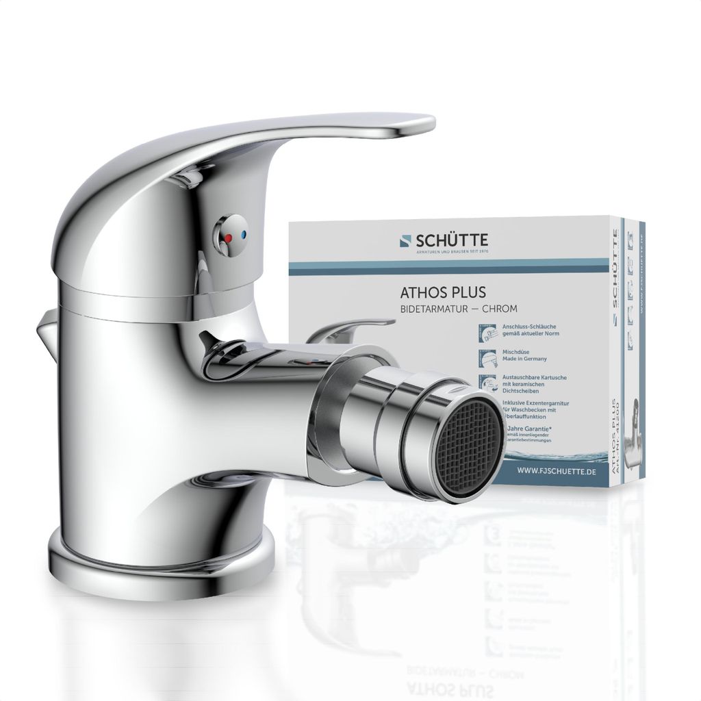 SCHÜTTE Bidetarmatur ATHOS PLUS, Wasserhahn Bad zierlich, Produktbild 