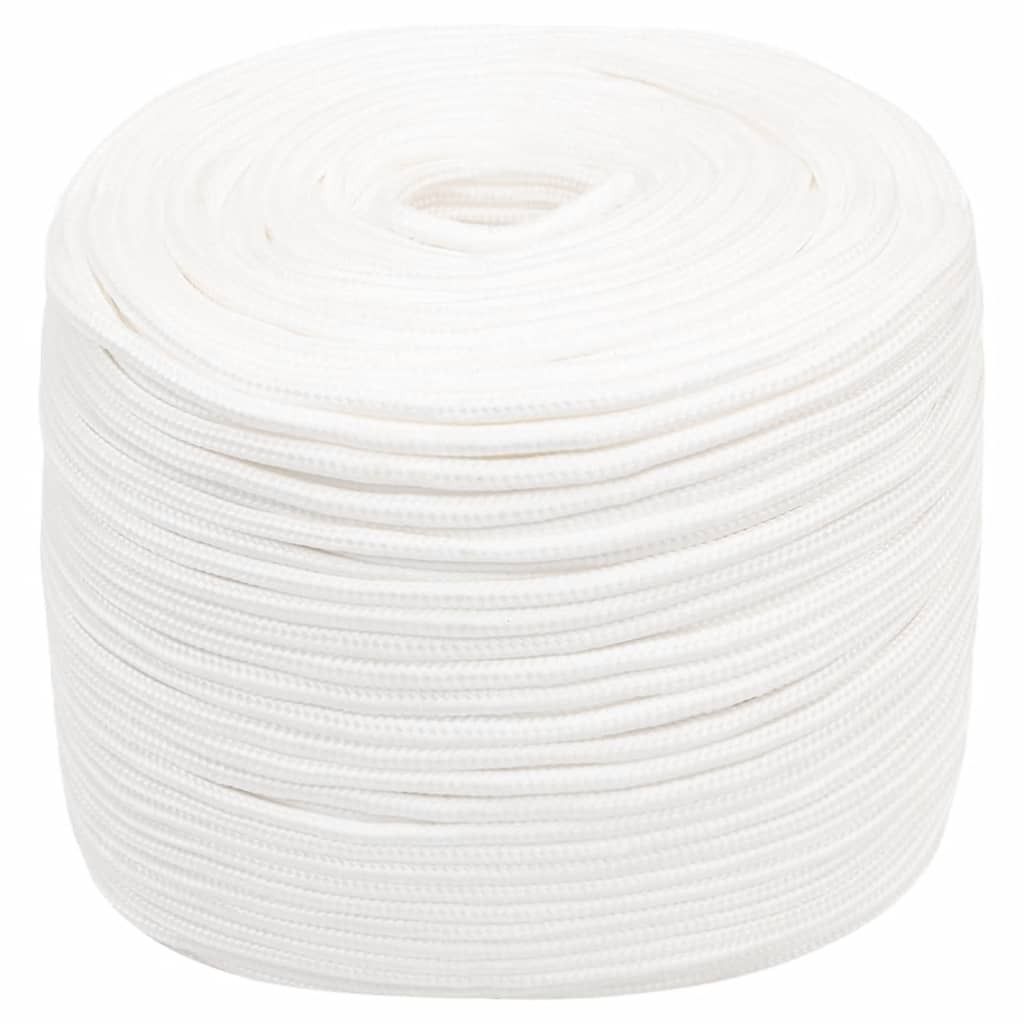 vidaXL Corde de bateau blanc 10 mm 250 m polypropylène Image du produit 