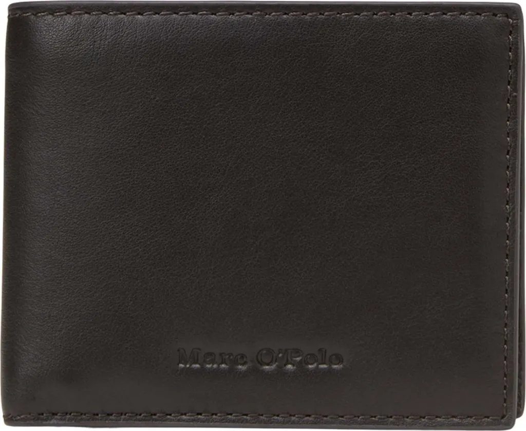 Marc O'Polo Pelle portafoglio Tom Combi Wallet Coffee marrone scuro