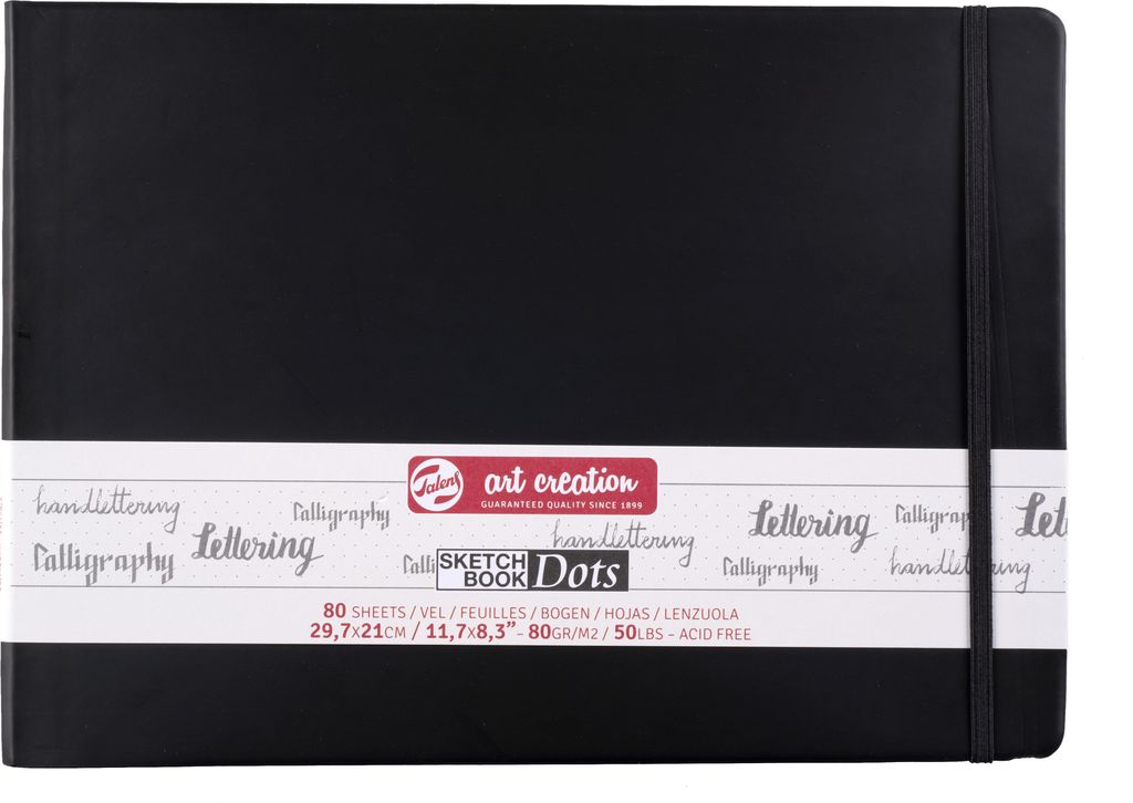 Talens Art Creation Skizzenbuch mit Punktraster 29,7 x 21 cm, 80 g, 80 Blätter