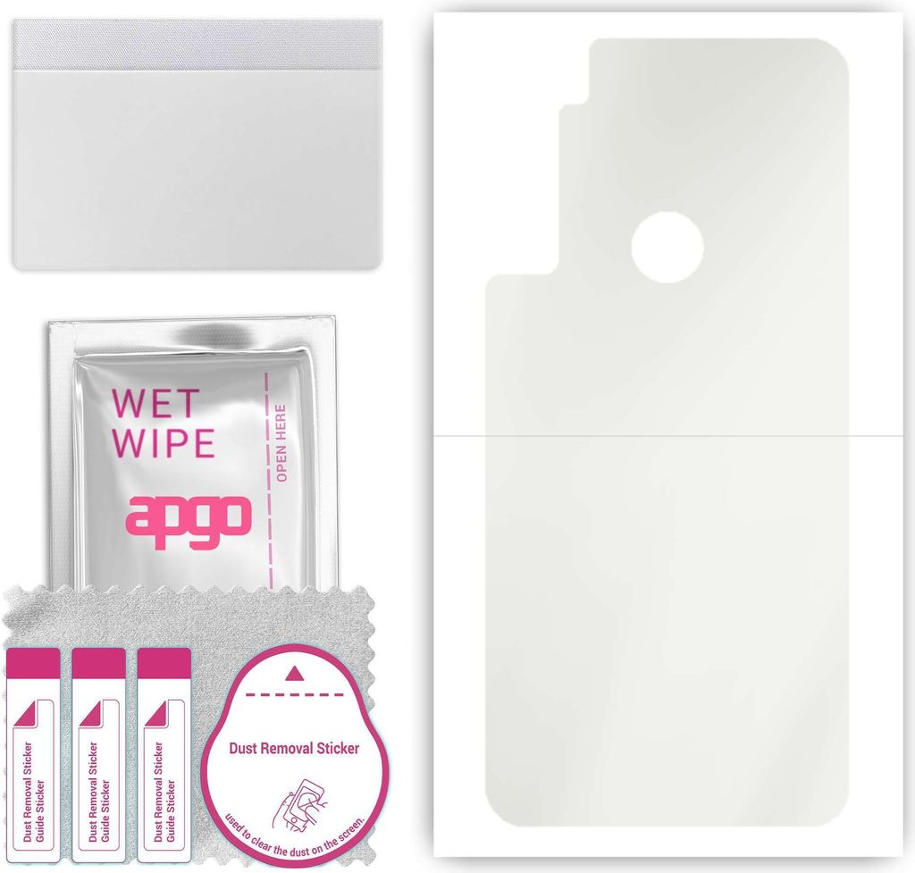 apgo Rückseite Schutzfolie, Matt, kompatibel mit Motorola One Fusion Plus, Hinten Hydrogel-Displayschutzfolie mit Positionierhilfe, kratzfest, ein...