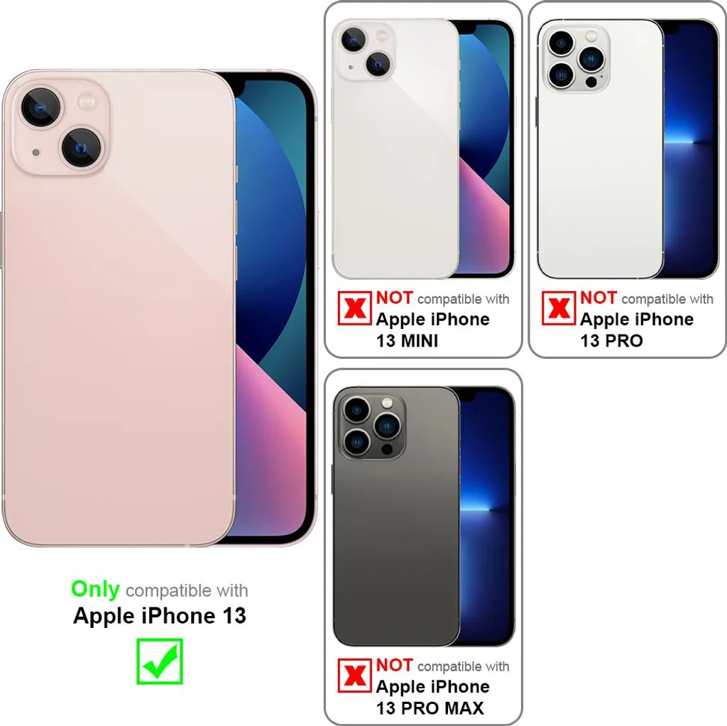 Cover iPhone 13 Cadorabo Grigio Silicone TPU Funzione Stand | Offerta
