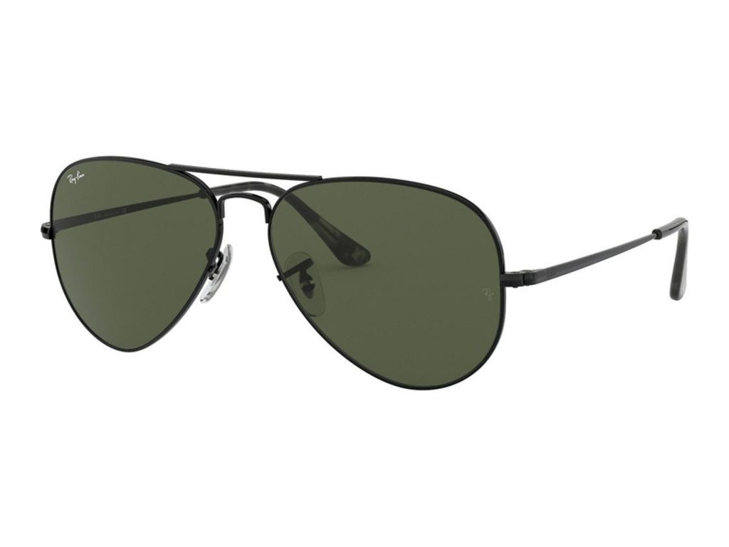 Ray-Ban RB3689, Erwachsener, Uni, Pilot, Schwarz, Produktbild 