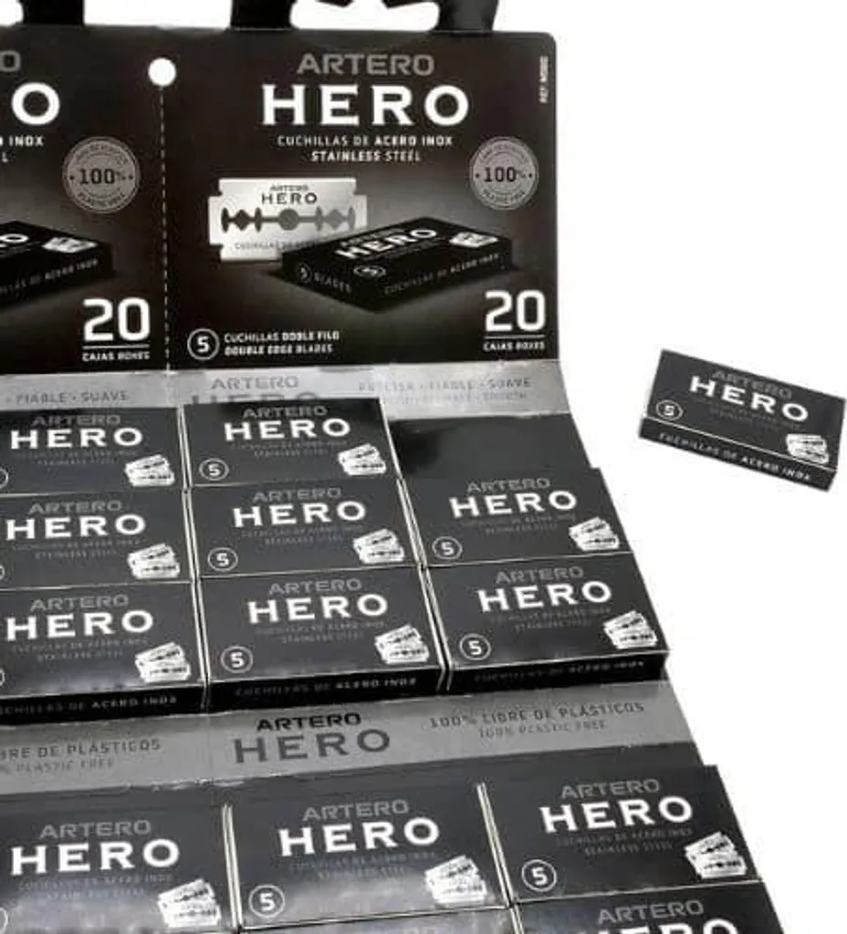 Recharge de 100 lames de rasoir à double tranchant pour homme et barbier