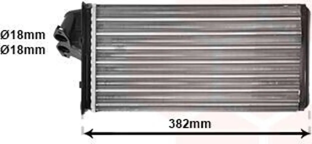 Radiateur chauffage intérieur en aluminium VAN WEZEL 30006355 pour Vito