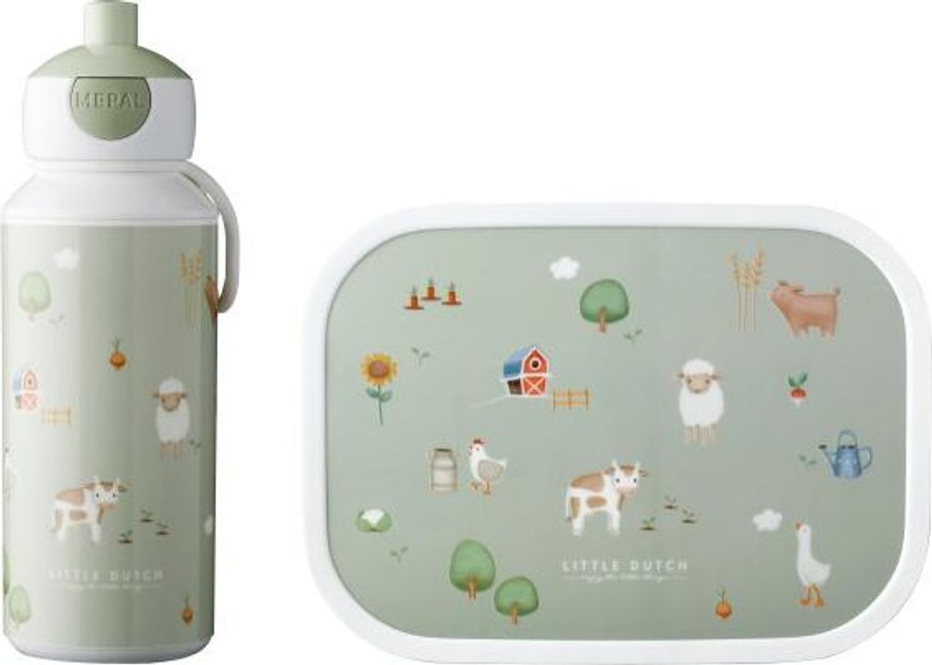 Pausenset Campus (Trinkflasche Pop-up + Brotdose) Little Produktbild 