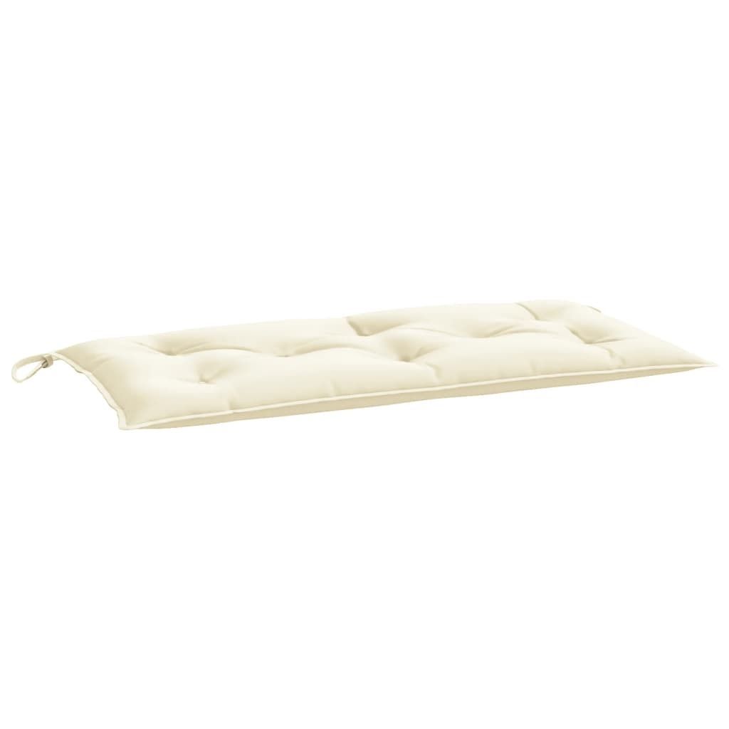vidaXL Gartenbank-Auflage Cremeweiß 100x50x7 cm Oxford-Gewebe