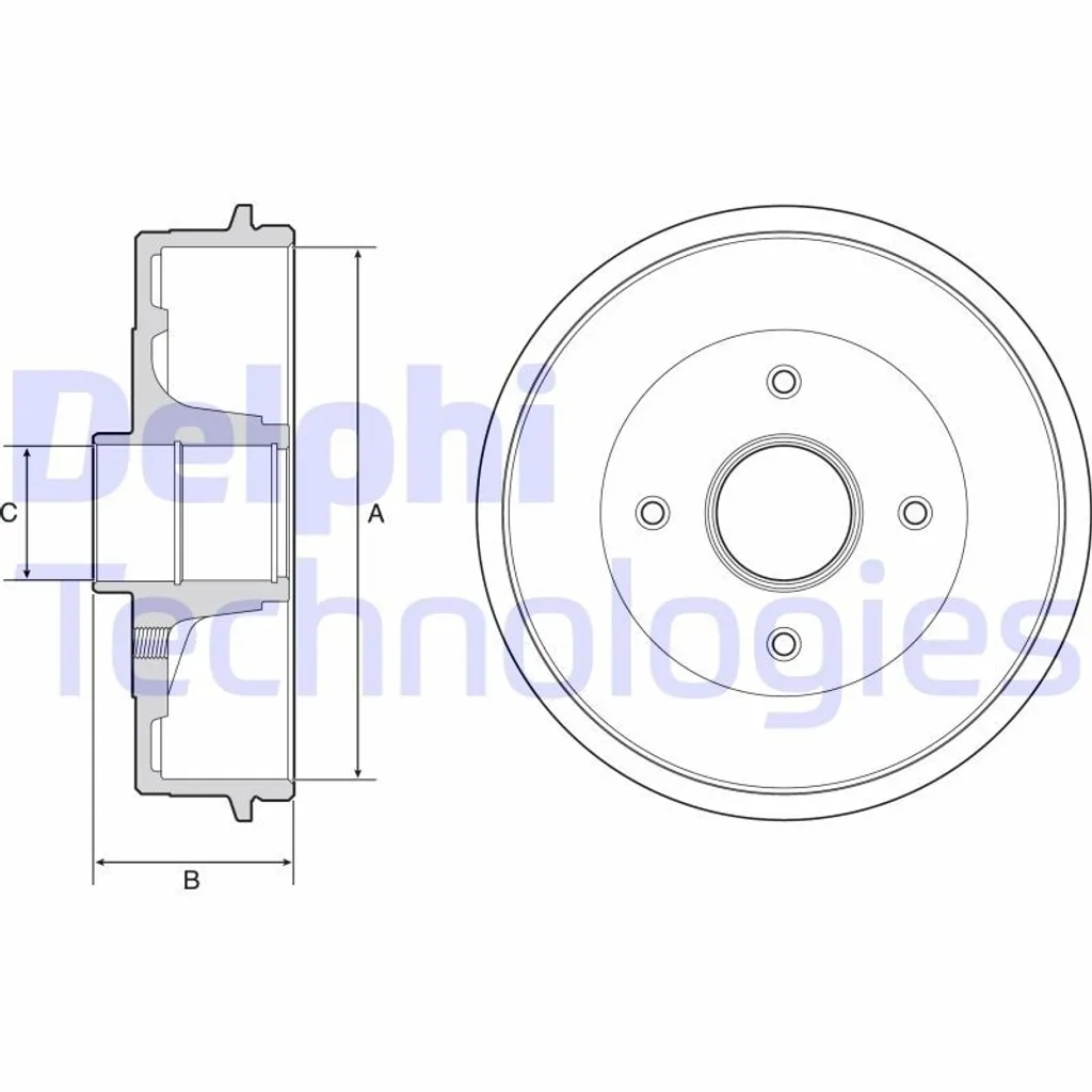 Tambour de frein Delphi BFR538 éliminez les bruits et freinez en sécurité