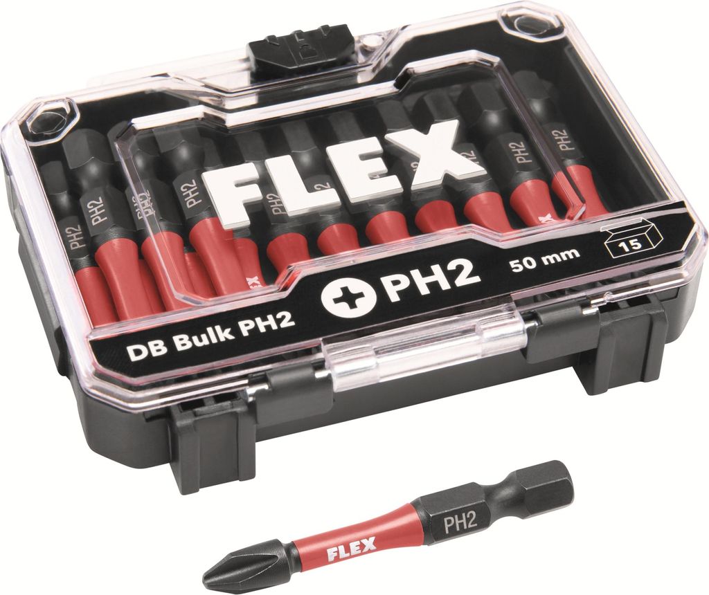 Flex Bitbox Bitset 15tlg. Torx PH2 Schlagfest 50mm