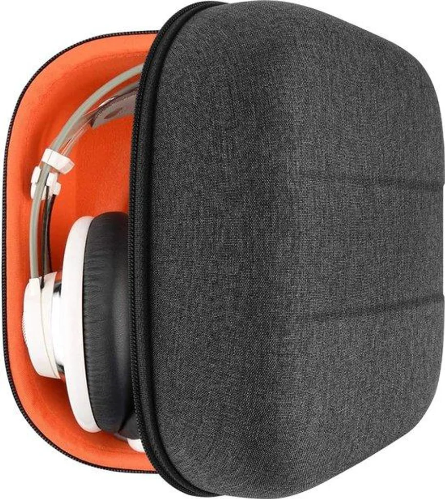 Étui pour casque audio étanche et rigide avec filet pour câbles USB