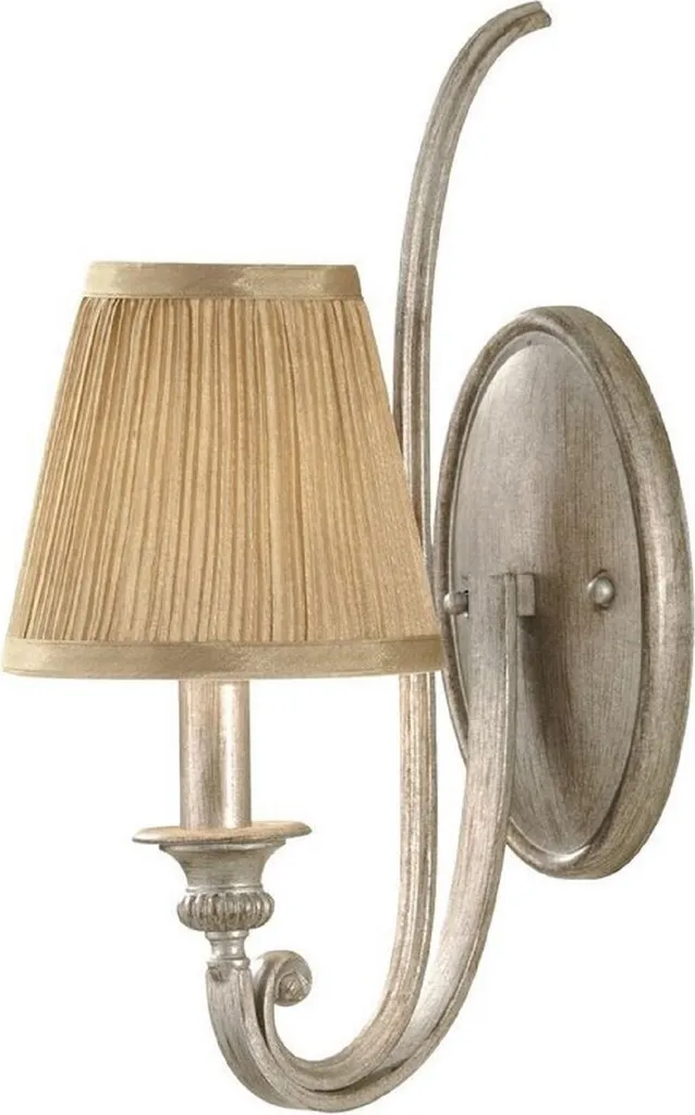 Luminaire Baroque Argent et Or 39,1 cm - Applique Murale Haut de Gamme