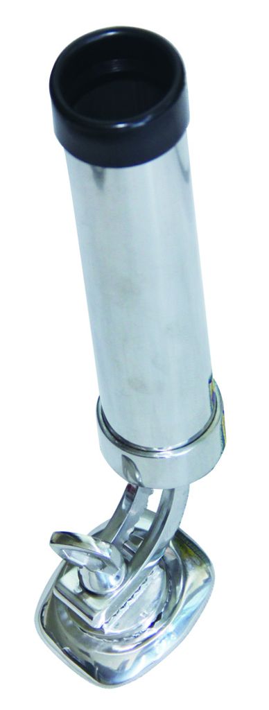 Oem Marine Edelstahl 2828101 Verstellbarer Rutenhalter Durchsichtig Durchsichtig One Size