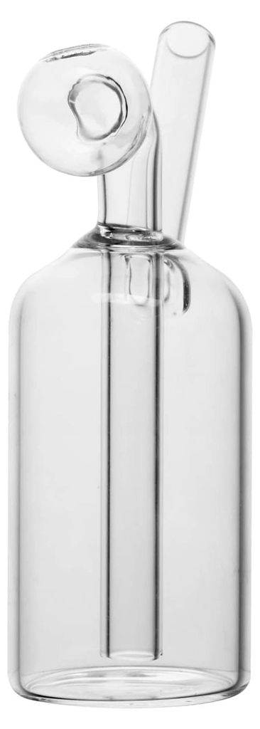 Glas Bong Vorkühler - 12cm Mini Pipes Bong Kopf Percolator Kleine Bong Klar