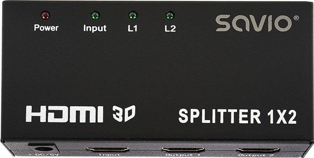 Savio CL-42 Videosplitter HDMI 2x HDMI Produktbild 