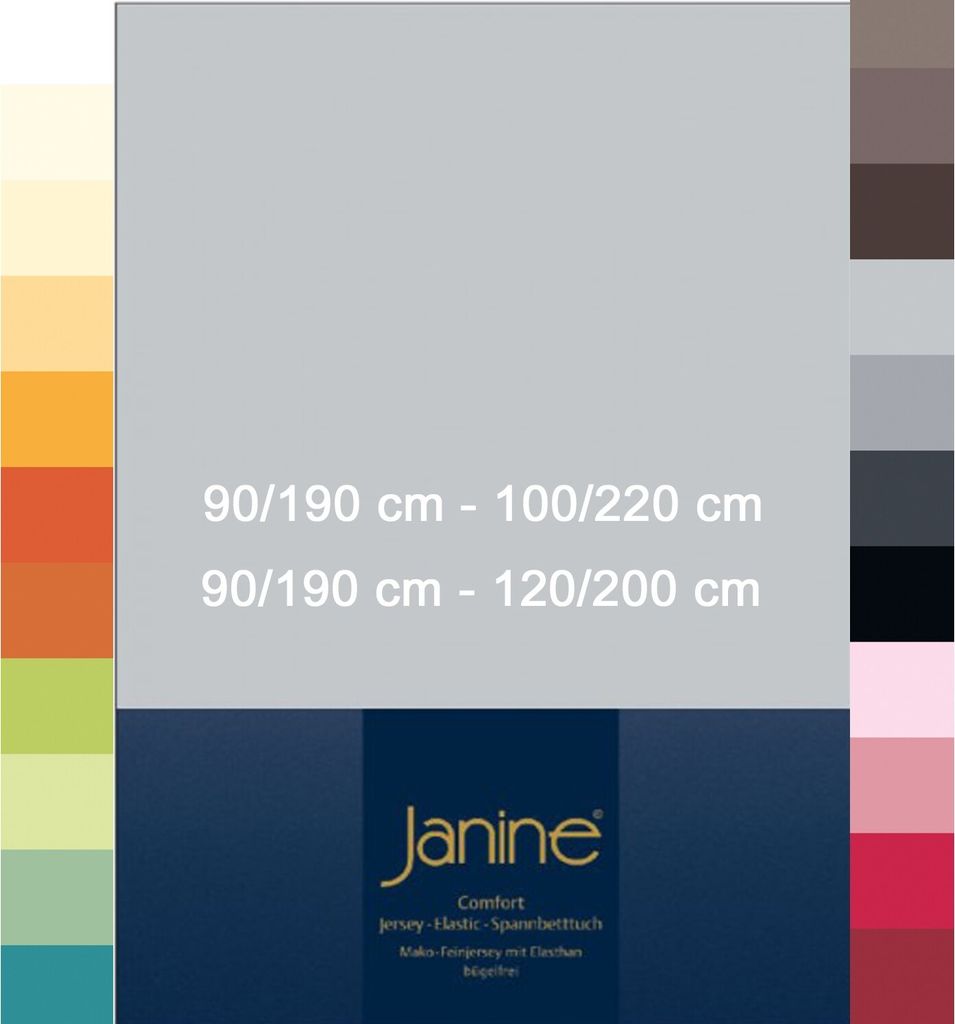 Janine ELASTIC Spannbetttuch 5002 .100 X 200 lind