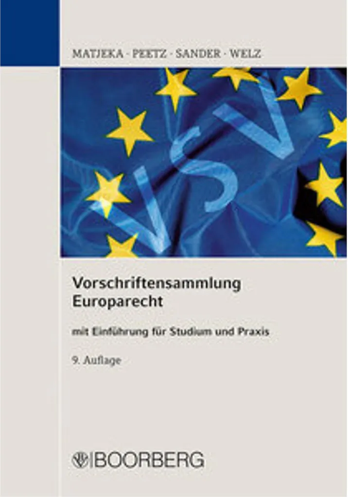 Vorschriftensammlung Europarecht avec index thématique et annoté