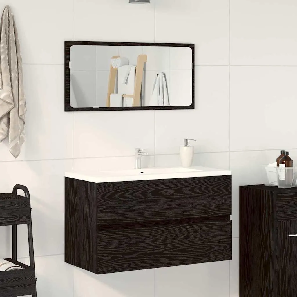 Set Bagno Maison Exclusive 2 Pezzi Rovere Nero | Qualità Garantita