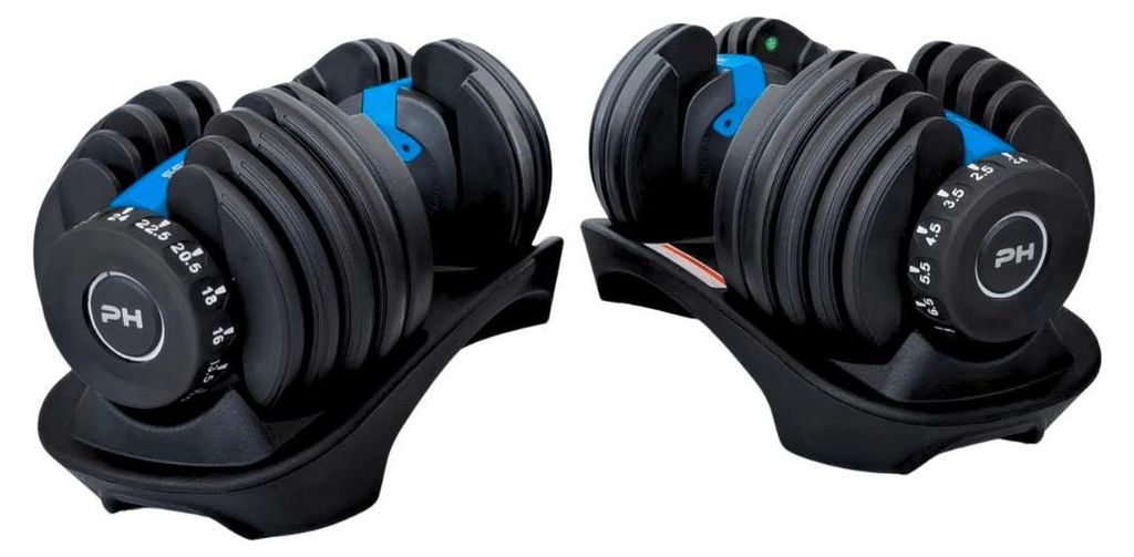 PH Fitness Verstellbare Kurzhanteln / Dumbbells 2 × 24 kg, Produktbild 