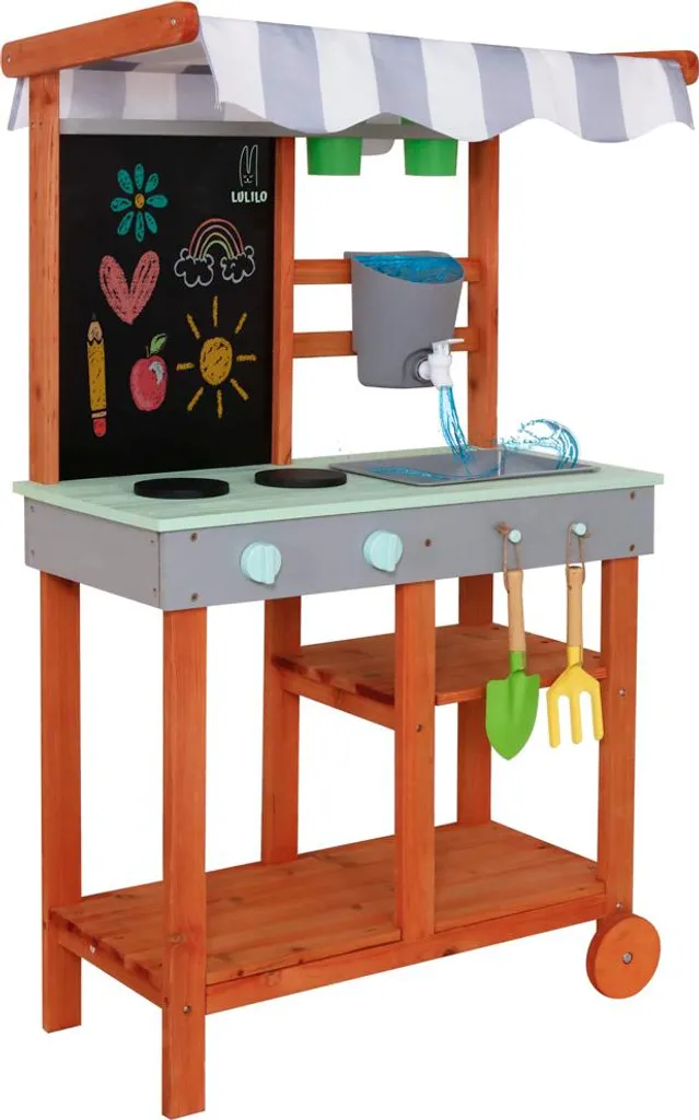 Lulilo Sableto Coin créatif Bois Cuisine de Boue pour Enfant - 110,5 cm