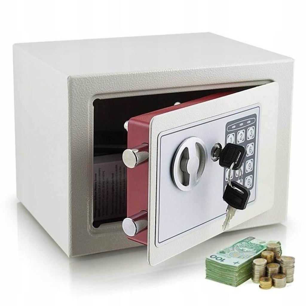Minitresor Wandsafe Safe Möbeltresor Zahlenschloss elektronisch Lichtgrau