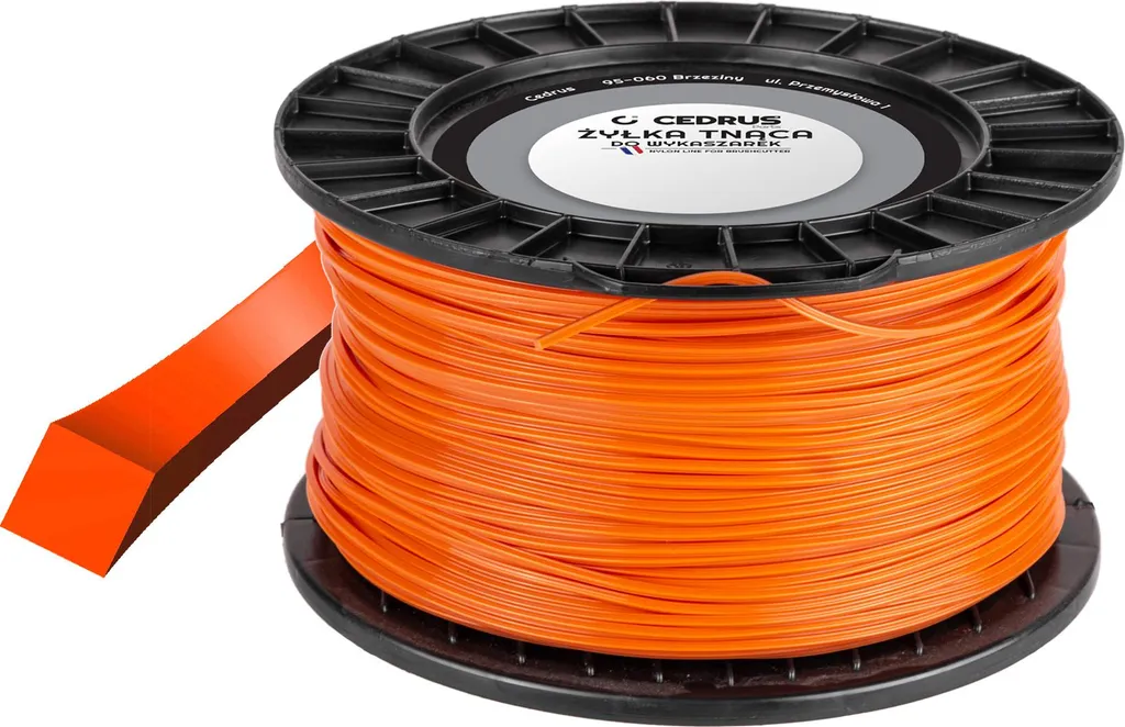 Fil de coupe orange 2,4 mm x 207 m pour débroussailleuse thermique