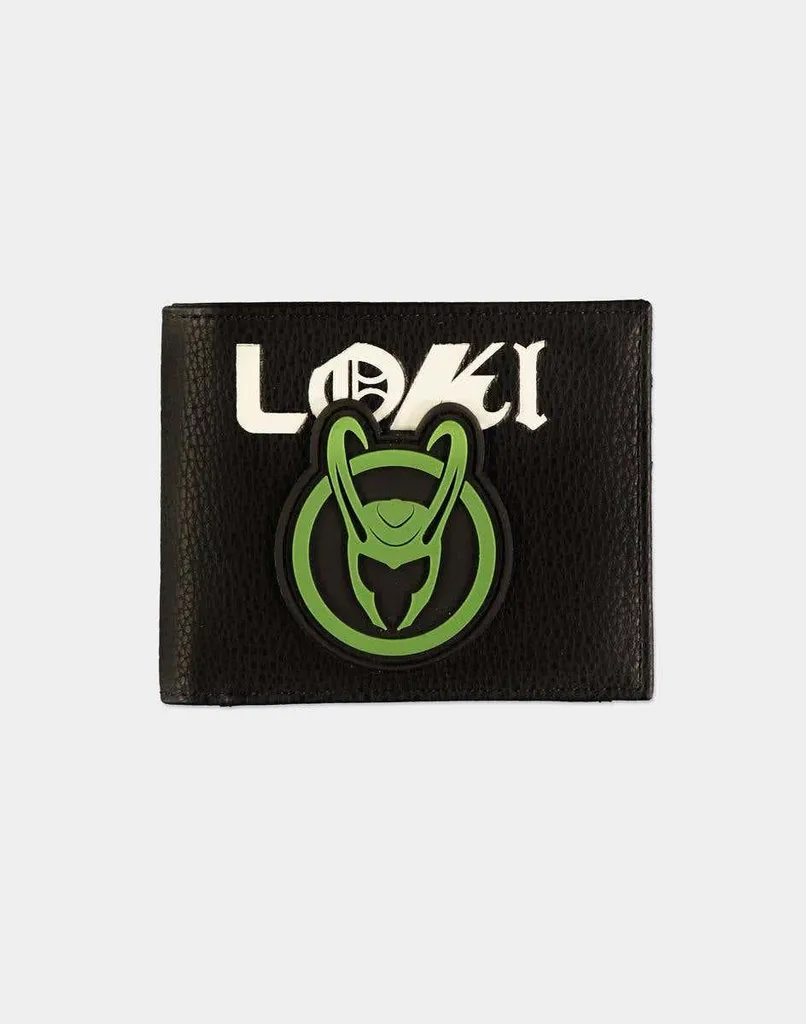Petit Portefeuille Loki Marvel Noir Format Bifold pour Homme et Adulte
